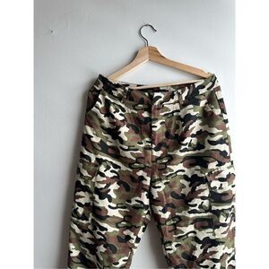 PLT camouflage camo lightweight oversized cargo pants